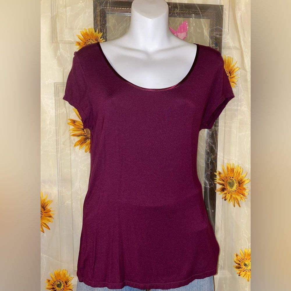 Essentials Plum Alfani Intimate Shirt. Size med